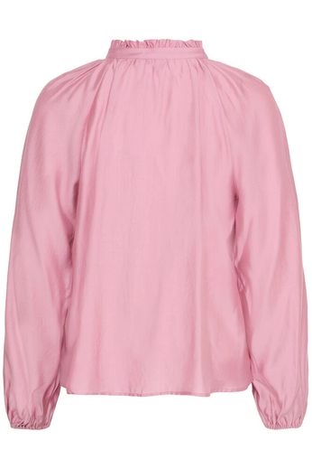 Karly Loose Neck Blouse - Pink