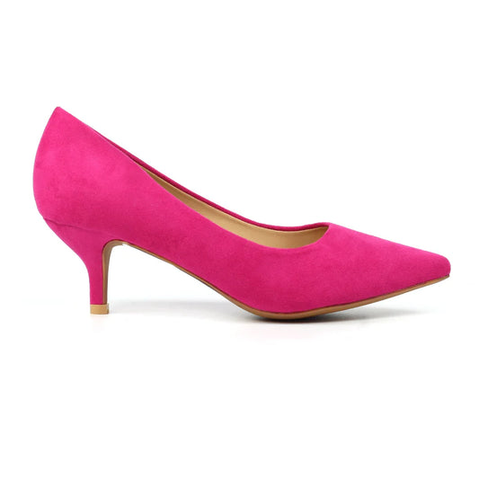 Amy Kitten Heels - Fuchsia