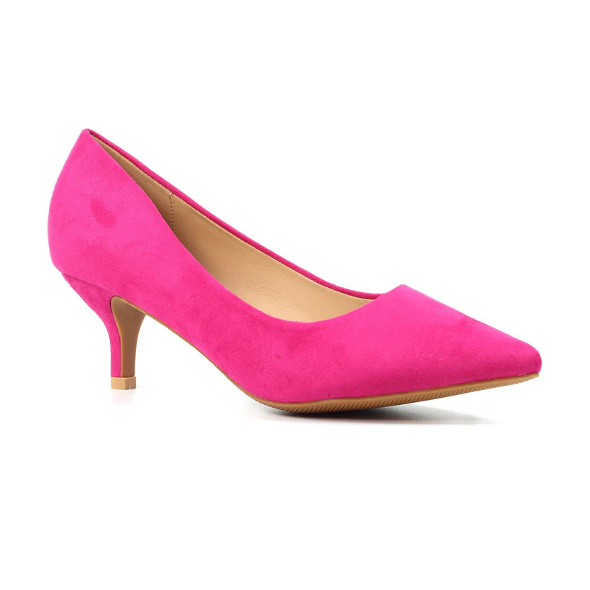 Amy Kitten Heels - Fuchsia