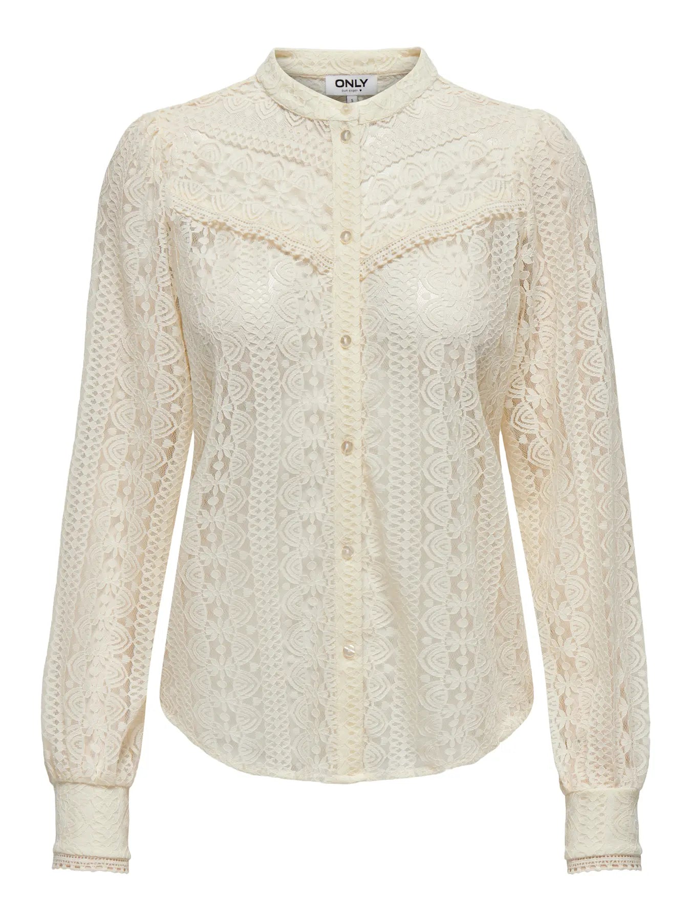 Soft Lace Blouse - Cream