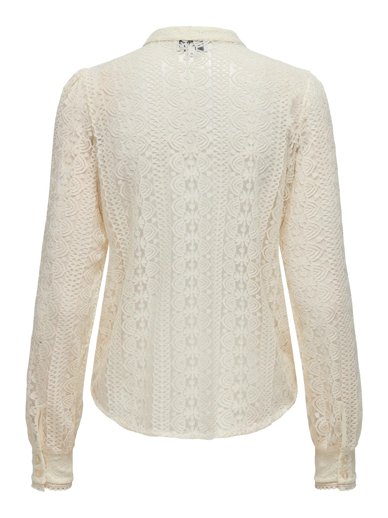 Soft Lace Blouse - Cream