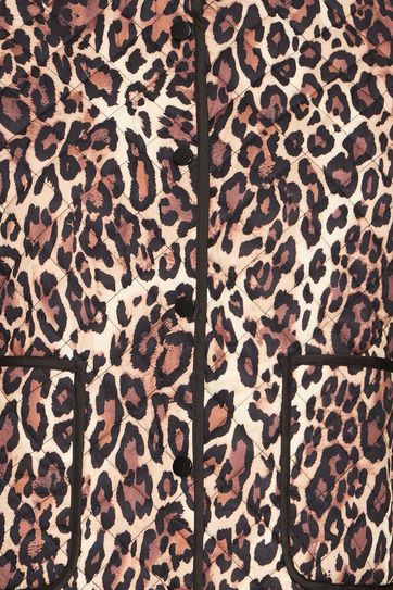 Olivia Quilted Leopard Jacket