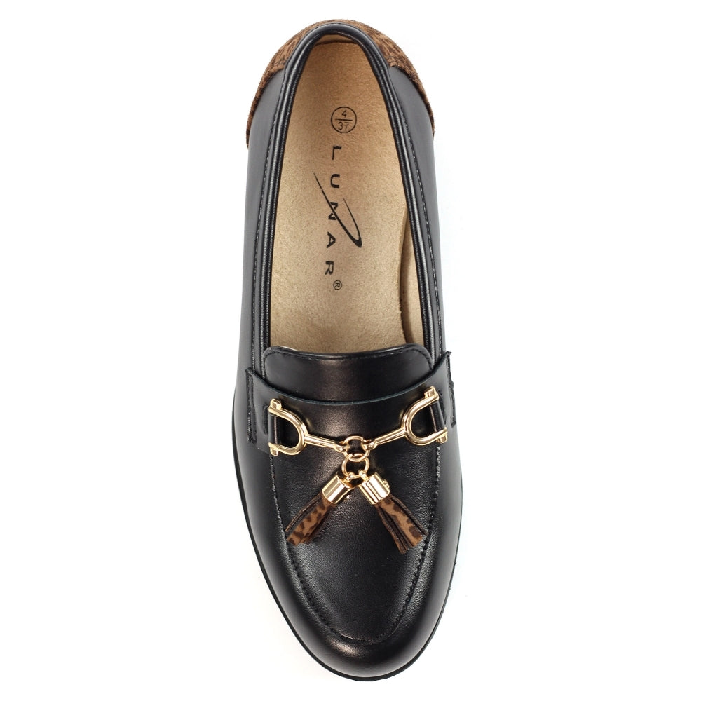Codey Loafer - Black with Animal