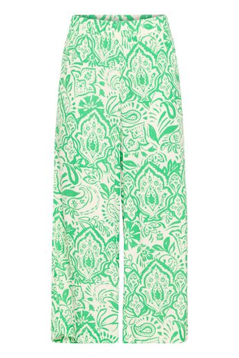 Loose Fit Trouser - Green Print
