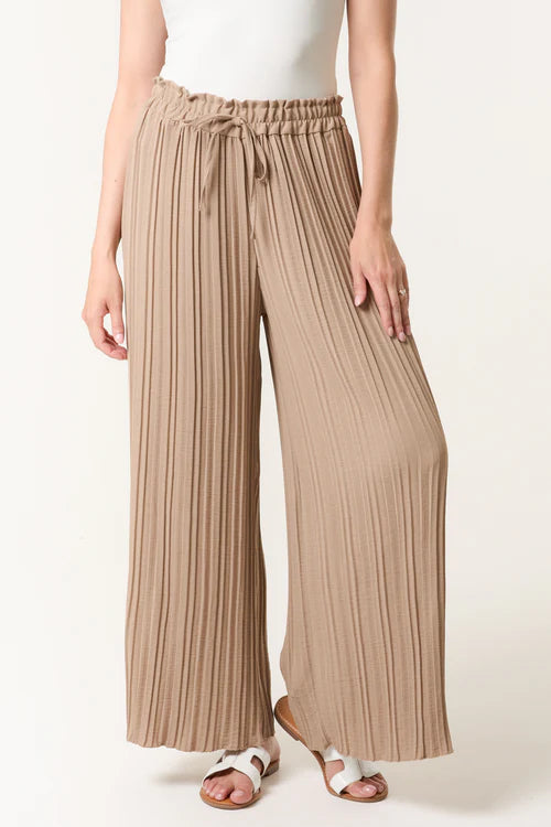 Plisse Trousers - 4 Colours