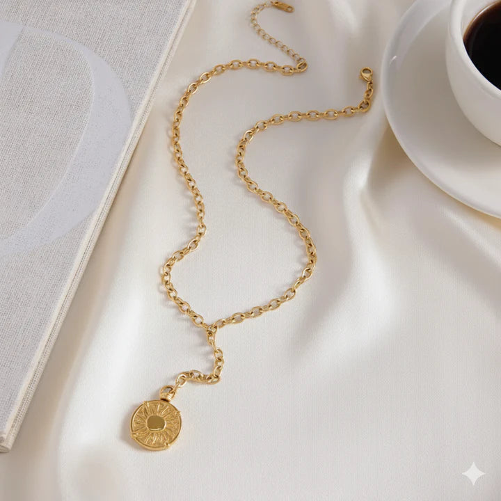 MG Reversible Sun/Moon Pendant Necklace