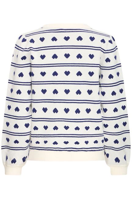 Brielle Sweater - Navy Hearts