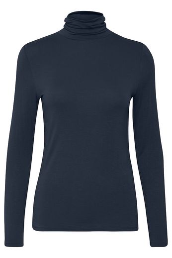 Soft Turtle Neck Top - Navy