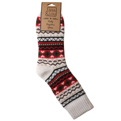 Cosy Sock - Red Nordic