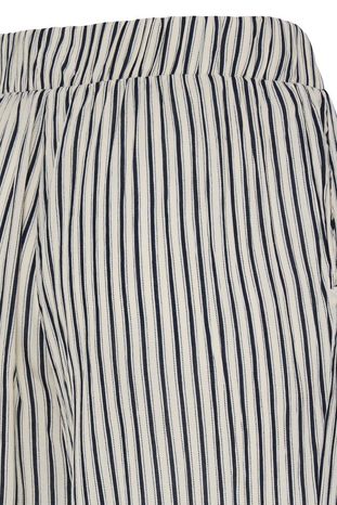 Loose Fit Trouser - Navy Stripe
