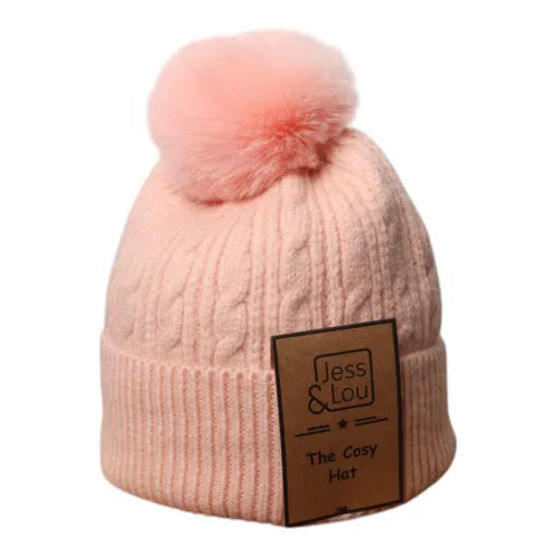 Bobble Hat - Pink