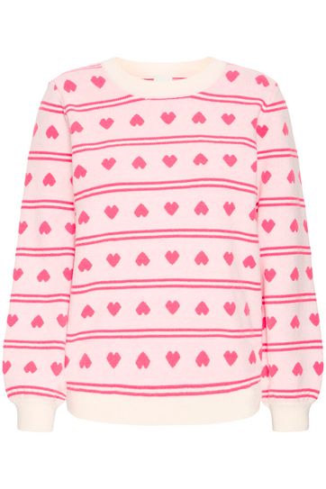 Brielle Sweater - Pink Hearts
