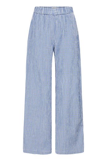 Blue Check Loose Fit Trouser