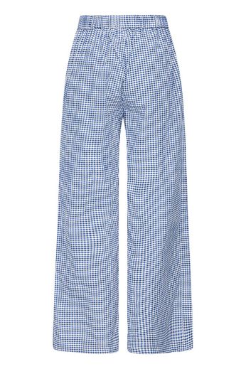 Blue Check Loose Fit Trouser