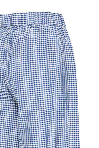 Blue Check Loose Fit Trouser