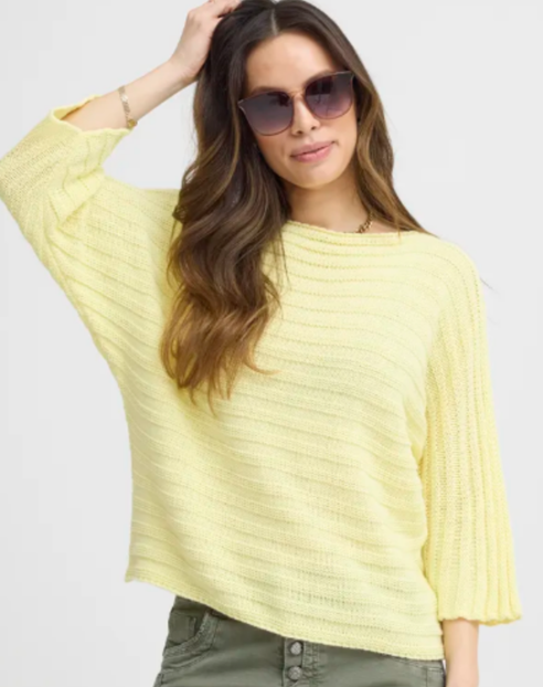 Batwing Lightweight Knit - Popcorn Yellow