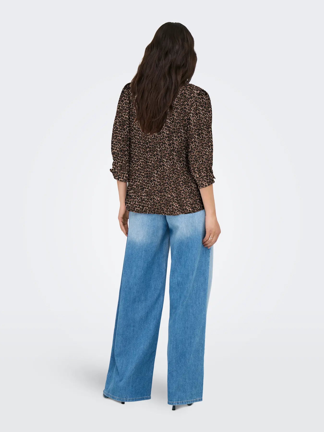 Raya Puff Sleeve Blouse - Leopard