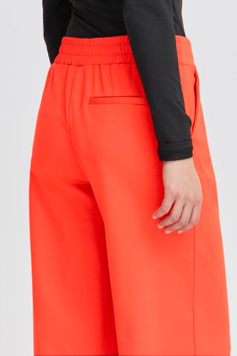 Kate Pull On Wide Leg Trouser - Poppy Red