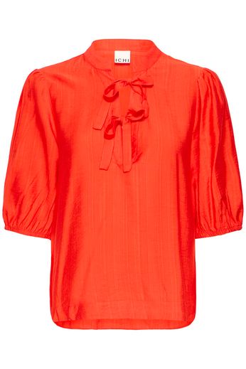 Melda Bow Detail Blouse - Red