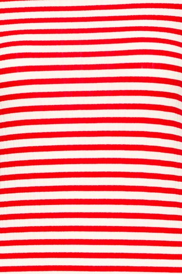 Cilla Tee - Cream / Red Stripe