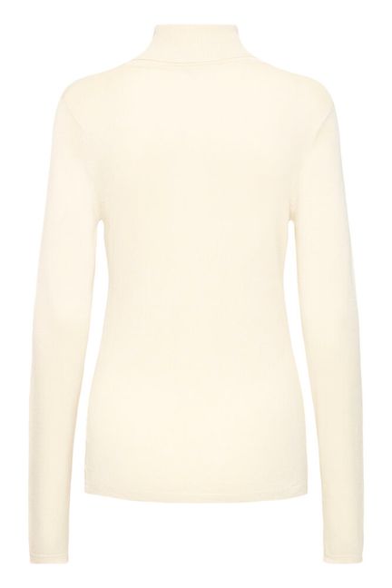 Fine Knit Roll Neck - Almond