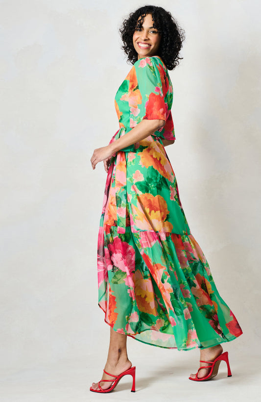 Hope & Ivy Samantha Wrap Dress