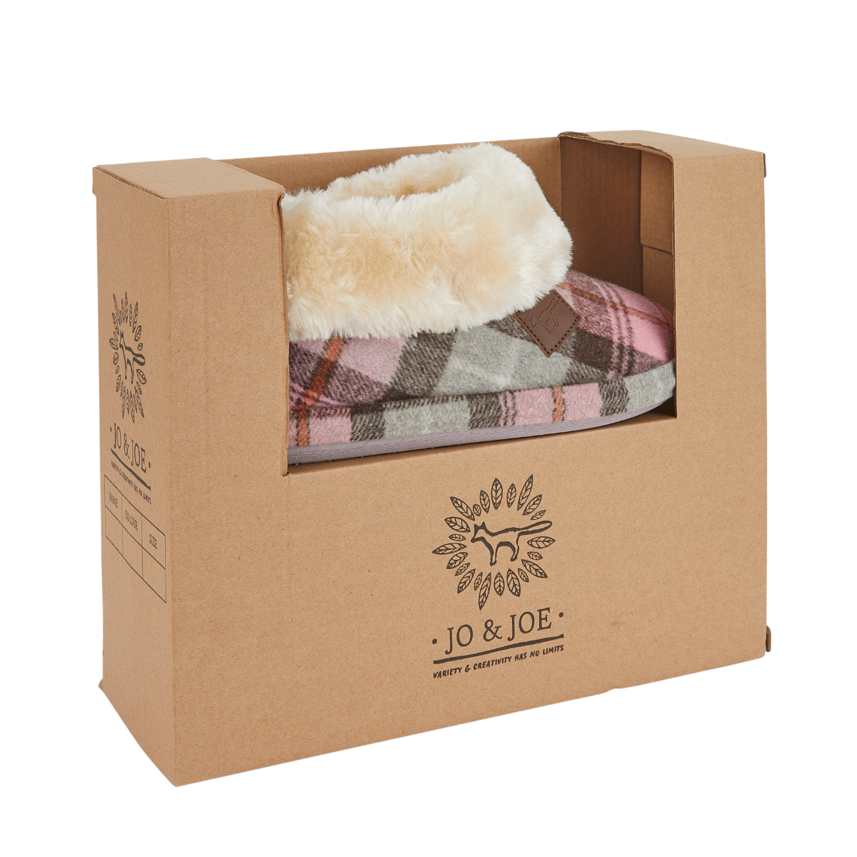 Slipper Short Boot - Blush Check