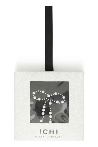 Sock Bauble - Black with Pearl Bow