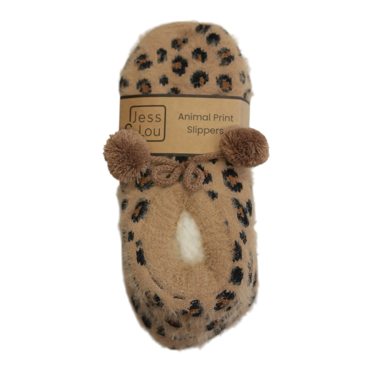 Cosy Leopard Slipper Sock - 2 Colours