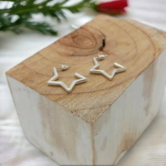 Hollow Star Earring