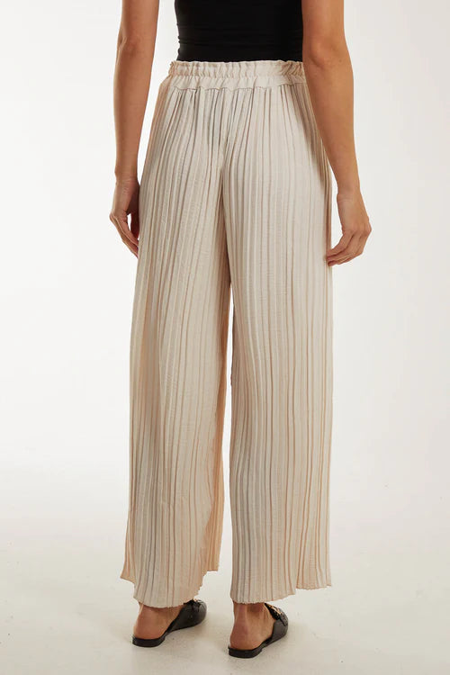 Plisse Trousers - 3 Colours