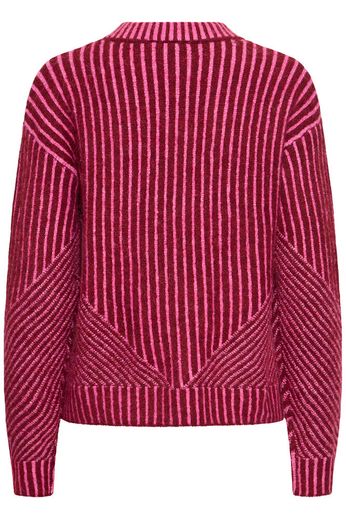 Premium Mara Jumper - Pink / Red Stripe