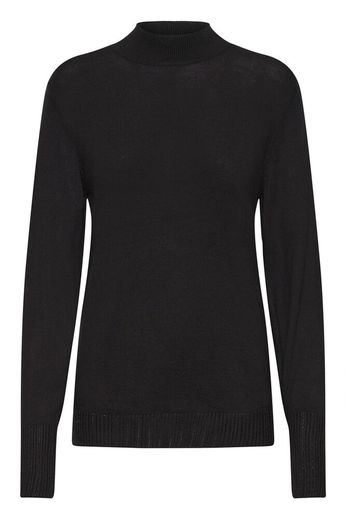 Knit Turtle Neck Jumper - Black