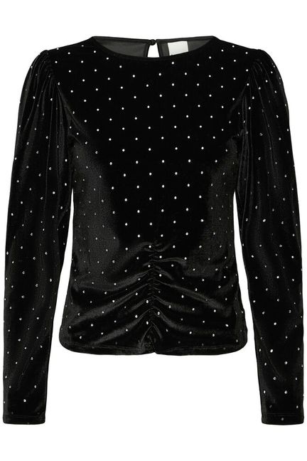 Darla Velvet Top - Black