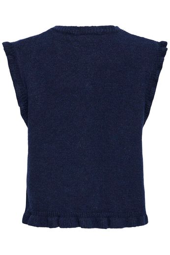 Knit Buttoned Waistcoat - Navy