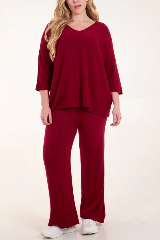 Soft and Cosy Lounge Set - Burgandy