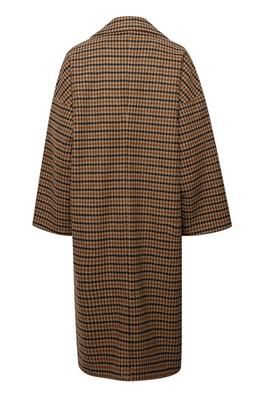 Long Smart Dogtooth Coat - Tigers Eye